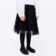 Little MO&Co. New Year's greetings clothing children's skirt girls cake skirt mesh skirt skirt children's skirt short skirt black 100 110/50