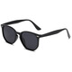 Neue runde Retro -Sonnenbrille Outdoor Mode Herrengläser trendy Fahren polarisierte Sonnenbrille Schwarze Rahmen schwarze graue Stücke 50 Mund 12137