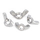 Jinchao 304/316 stainless steel butterfly nut butterfly-shaped horn ingot nut hand screw nut M3M4M5M6M10 M5 (10 pieces) 316