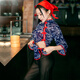 Sexy and interesting lingerie women transparent short skirt role-playing nightclub uniform temptation, open crotch without revealing breast mesh 6169 village girl florals, all sizes