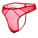 Sexy men's sexy underwear, men's thong underwear, fully transparent T-pants, passion-free nightclub opening, large size gay, red, one-size-fits-all, mesh thong, sexy temptation, one-thread see-through T-pants