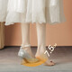 
ZHR high heels female elegant pointed toe thin heels women's shoes high-end pearl strap crystal single shoes women Y765 silver 37