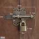 Chinese style thickened latch old wooden door lock garden courtyard door latch antique door buckle copper door bolt engraved 20cm antique copper
