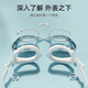 Li Ning LI-NING myopia swimming goggles waterproof and anti-fog men's and women's high-definition swimming goggles myopia special swimming goggles LNJT224-13 Aurora White 500 degrees