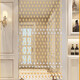 Xiangshangge crystal gourd bead curtain bedroom door curtain partition porch aisle living room kitchen toilet toilet toilet no hole hanging curtain 21 0.4 meters high and low style