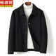 Hengyuanxiang chaqueta de hombres de lana de doble cara 2024 otoño e invierno corta holla pura chaqueta lana de lana casual de lana de moda