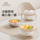 
YEEHOO baby food bowl special rice noodles water-filled insulation bowl constant temperature stainless steel children's full set tableware bowl