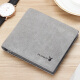 Playboy Wallet Men's Short Horizontal Style Young Students Korean Style Trendy Thin Multifunctional Folding Personalized Small Wallet Gift for Father, Husband, and Boyfriend Gray