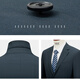 BAROMON 68.5% wool-machine washable suit, men's business suit, complete men's formal wedding suit, blue-green 170B, please note the size of the trousers
