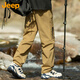 JEEP Casual Pants Men's Autumn and Winter Straight Pants Men's Loose Trendy Overalls Men's Pants Brown 3XL