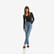 
Levi's Women's 724 High Waist Slim Straight Slim American Retro Bourgeois Ins Style Jeans Light Blue 27 (28)