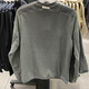 Nike (NIKE) sweatshirt men's summer sports jacket fleece warm sportswear fashionable comfortable round neck casual pullover DD4855-068 gray M