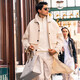 
Mr. Cloth zipper half high neck thickened cotton spring and autumn sweatshirt men's new long-sleeved T-shirt European and American style YS12176 Ivory white M (170)