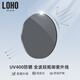 LOHO飞行员镜女简约金属显瘦ins风防晒防紫外线眼镜出街墨镜 LH013614 黑色