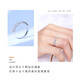 Hi diamond platinum starry diamond ring row of rings for women, simple and versatile diamond ring for girlfriend to propose, wedding and birthday gift in stock - PT950 platinum 50 points