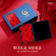 Chinese Gold Five Emperors Money Gold Bracelet Women's Coins Full Gold Red Rope Birthday Gifts Gifts to Girlfriend Wife Anniversary Full Gold Five Emperors Money Bracelet [Rose Gift Box] Jingsuda