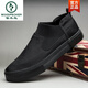 Specht 2025 Herbst Herumn neue Männerschuhe Casual Board Schuhe Trendy Schuhe Lazy Schuhe Ein Fuß Leinwand Schuhe Mesh Schuhe Herren Soft Sohle vielseitig SS9866 Full Black 41