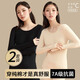Jinlifen 2025 Herbstkleidung und Herbsthosen Set Women's Pure Cotton Pullover Herbst- und Winterbasis-Hemd-Fäden und Fadenhosen dünne thermische Unterwäsche 677-07 Grau-Purpur (Einzelset) 4xl [Gewicht 160-180jin [Jin gleich 0,5 kg]]