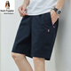 
Xiabushi summer pure cotton solid color men's casual versatile shorts five-point pants beach straight pants dark gray 9224 4XL Recommended 190-210Jin [Jin equals 0.5 kg]