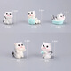 Gelun Cute Animal Park Mini Ornament Rabbit Kitten Dogs Dogs Micro Landscape Computer Monitor Decoration Children's Dolls Cats 10 Small + Table