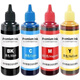 HP 47 ink cartridge black color hp4800 4825 4826 4877 4828 4829 printer ink 1 set of 400ML*4 bottles + syringe + ink absorber