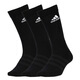 Adidas men and women socks 2024 new sports running triple pair black and white sports medium and high tube socks DZ9435 DZ9435/triple pair medium tube thin model M[39-42 codes] counter fake one compensation ten