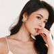 Qlady flower ear pierced earrings for women 2025 new light luxury high-end earrings temperament silver needle earrings