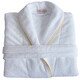 Hilton cotton bathrobe autumn and winter pure cotton nightgown hotel towel material white pure cotton thick hot spring absorbent bathrobe soft all white without hemming XL height 166175CM