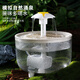 欧曼丽莎猫咪饮水机自动循环恒温加热冬季喝水器流动小猫酸奶机宠物喂水碗 升级防干烧【水晶弯管】透明白盖