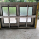 Meikejie aluminum alloy doors and windows custom-made anti-theft integrated windows for rural toilets, kitchens, sliding windows, farm windows, height 40 cm, width 50 cm (frosted)