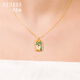 Shipulin 18K gold pendant to attract wealth and good luck, new Chinese style K gold pendant for women, yellow 18K gold