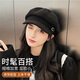 XUEXIMAN beret women's Korean style British retro all-match face-showing small octagonal hat painter's peaked hat