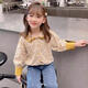Disney (Disney) Girls Floral Shirts Fashionable Autumn Clothes 2023 New Doll Collar Fashionable Autumn Tops Pure Cotton Shirts Women Picture Color Shirts 130 Recommended height is about 125-130 cm