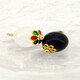 Boutons Cheongsam avec boutons à un caractères imitation de style chinois Jade Blue Flower Support Boutons de style chinois