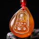 Natural amber beeswax chicken fat red gold amber raw stone single seed baby Buddha boy Buddha prince Buddha protection and safety pendant pendant same style shipped randomly