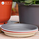 JiuqiangGu Flower Pot Tray épaissis Imitation Céramique Resin Connexion d'eau Connexion haut de gamme Simple Inner Diamètre 18 cm Blanc 3 Packs 3927
