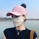 槿城可扎马尾速干棒球帽夏季空顶帽女显脸小可挂口罩遮阳太阳帽MZ-687 黑色/马尾空顶球帽 均码