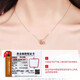 DL 1998 Fat Donglai same style 18k gold pendant without chain s925 silver rose gold small waist necklace pendant for women k color golden autumn XL100296-rose gold single pendant (no chain)