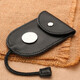 MONBERS Kopfschicht Cowide Multifunktions-Schlüsselbeutel Auszug Mini Compact Key Bag große Kapazität männliche und weibliche Autoschlüssel universelle Kaffeefarbe