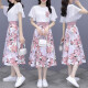 
Pure skirt summer chiffon dress 2023 summer new women's clothing temperament French slimming waist-hugging suit trend 9767 blue L