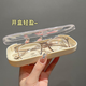 INS Girl Heart Koreanische Version Süßes Tulpe Student Brille Box für Frauen High-End transparent tragbare Hochwertedruckresistenz