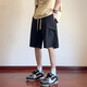 Zhaozedi Ice Silk Shorts minces pour garçons 2024 Été Nouveau pantalon sportif en vrac Trendy Summer Derying 5 points Pantalon ZX701-Khaki XL