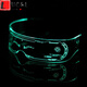 LUCALY new internet celebrity sunglasses, tech-sense luminous glasses, disco and TikTok female cyberpunk atmosphere props, battery