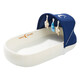 Fanruoman Portable Bed-in-Bed Baby Crib Foldable Newborn Sleeping Bed Mobile Bionic Womb Bed Anti-pressure TX. Blue