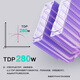 PHANTEKS Wind Chaser Polar Bole T6 White Reverse Gravity 6 Heat Pipe Dual Tower Air Cooled CPU Radiator (PWM Dual ARGB Fan/with High Nano Grease/Scraper/Noise Reducer)