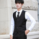FANQI 18-year-old teenager high school student adult dress suit suit men's three-piece slim business suit gray single button (suit + shirt + trousers) tie L (101-115Jin Jin equals 0.5 kg)