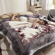 南极人拉舍尔毛毯加厚10斤双层保暖盖毯冬季加绒婚庆结婚送礼珊瑚绒毯子 水墨年华 180x220cm 约6斤