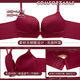 Victoria's elegant new red underwear for women, small breasts are gathered together to show the size of the secondary breasts, anti-sagging, zodiac year red bra set for wedding, burgundy set 36B=80B (set + exquisite packaging)