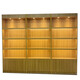 Double solid wood red wine cabinet display cabinet white wine cabinet display rack supermarket tobacco cabinet tea cabinet display cabinet specialty shelf commercial 100*30*200