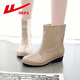 Bottes de pluie Reli pour tube moyen étanche et non-glissé Chaussures en caoutchouc Bottes de pluie résistantes à l'usure HXL23-S Khaki 38